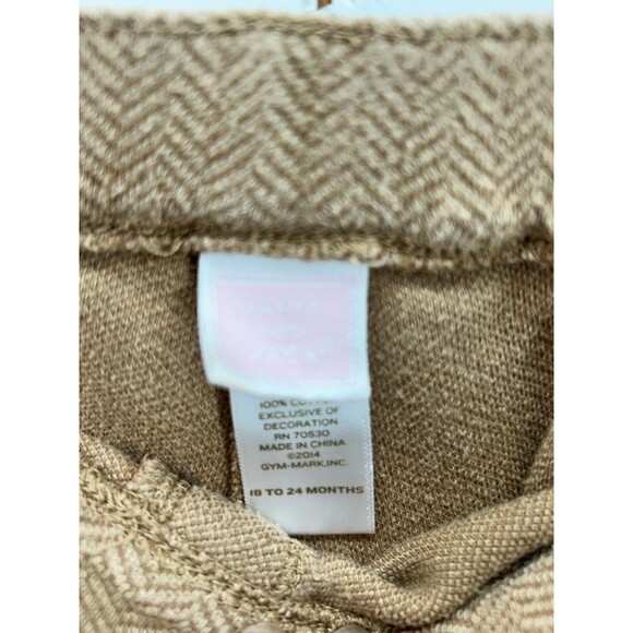 Janie and Jack size 18-24M tan riding leggings with patches - Picture 2 of 3